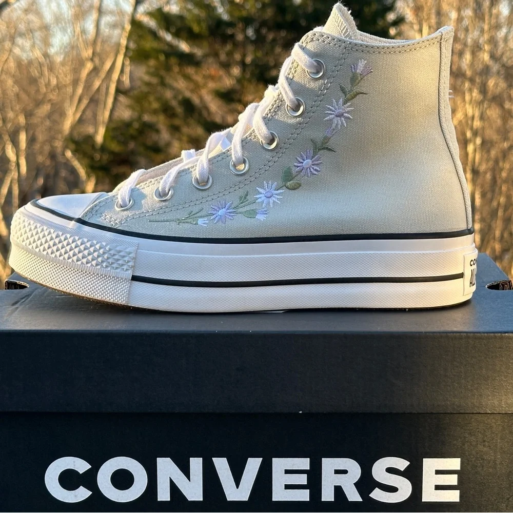 Converse Gray CTAS Platform High Casual Sneaker Womens 6.5 | GS Girls 5Y NEW